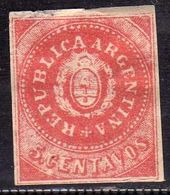 ARGENTINA 1863 SEAL OF REPUBLIC CENT. 5c MH - Neufs