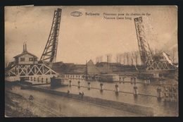 ZELZATE  NOUVEAU PONT DU CHEMIN DE FER - NIEUWE IJSERE BRUG !!!!!! BESCHADIGD  ZIE SCAN 2 - Zelzate