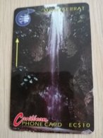 MONTSERRAT  $10,-  WATERFALL  MON-3A 3CMTA    FINE USED CARD     ** 2290 ** - Montserrat