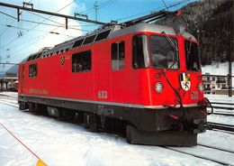 Ge 4/4 Nr 633 Zuoz  Rhätische Bahn -  Rhb - R.h.B. Ligne De Chemin De Fer Train - Zuoz