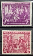 GERMANY 1950 / DDR - MNH - Mi 248, 249 - Leipziger Messe 1950 - Unused Stamps