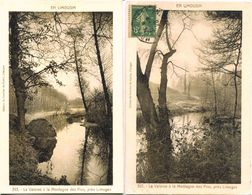 87. HAUTE-VIENNE - CONDAT. La Valoine à La Montagne Des Pins - 2 Cartes. - Condat Sur Vienne