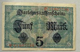 Darlehnkassenschein 5 Mark 01-08-1917 - [13] Bundeskassenschein