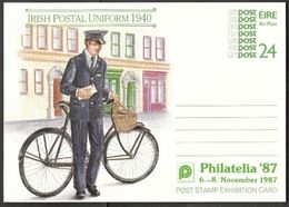 Irlande Eire Irland Irish Postal Uniform 1987 Postal Stationery Entier - Entiers Postaux