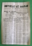 Macau - Jornal Notícias De Macau Nº 697, 10 De Setembro De 1967 - Imprensa - Macao  Portugal - China - Informaciones Generales