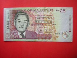 1 BILLET BANK OF MAURITIUS  RS 25  TWENTY FIVE   2003 - Maurice