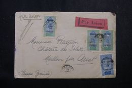 SOUDAN - Enveloppe De Bamako Par Avion Pour La France En 1929, Affranchissement Plaisant  - L 63245 - Storia Postale