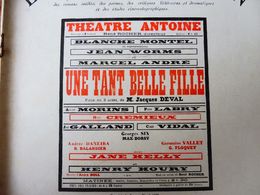 UNE TANT BELLE FILLE De Jacques Deval (origine:La Petite Illustration, Daté 1929 ) - Pub Le PIANO à Travers Les Styles - Auteurs Français