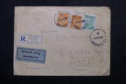 YOUGOSLAVIE - Enveloppe En Recommandé De Sarajevo Pour La France En 1947, Affranchissement Plaisant - L 63409 - Covers & Documents