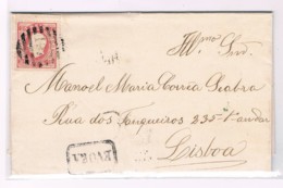 Portugal, 1870/6, Évora-Lisboa - Briefe U. Dokumente