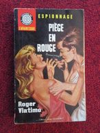 POL2013/1 : ROMAN ESPIONNAGE EDITIONS DE L'ARABESQUE N°414 / PIEGE EN ROUGE / ROGER VLATIMO 1965 - Editions De L'Arabesque
