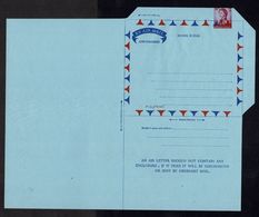 HONG KONG 1962 AIRLETTER MISPLACED STAMP VARIETY - Cartas & Documentos