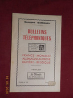 Bulletins Téléphoniques - Oblitérations