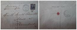 O) 1903 PHILIPPINES - MANILA  P.I. - US OCCUPATION, E.S IN  LACRE - SEALING WAX, ULYSSES GRANT 5c, ENRIQUE SPITZ, TO REM - Filippijnen