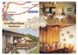 Grossharthau (Großharthau) - Restaurant "Zum Paradies" - 4 Ansichten - Grossharthau