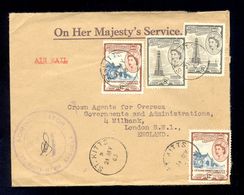 St. CHRISTOPHER-NEVIS-ANGUILLA - Cover Sent By Air Mail From St. Kitts To London 1963. - St.Cristopher-Nevis & Anguilla (...-1980)