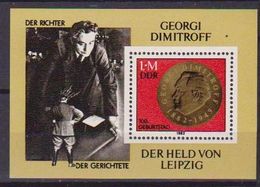 GERMANIA DEMOCRATICA DDR FOGLIETTI 1982 GEORGI M.DIMITROW UNIF. BF 68 MNH XF - 1e Jour – FDC (feuillets)