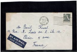 CTN63 - CANADA LETTRE AVION EDMONTON TERMINAL A 29/4/1955 - Storia Postale