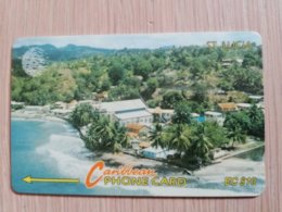 ST LUCIA    $ 10  CABLE & WIRELESS  STL-13B  13CSLB      Fine Used Card ** 2402** - St. Lucia