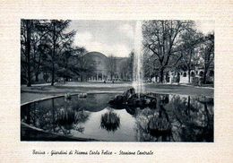 Italie : Turin Jardins De La Place Carlo Felice Et La Gare Centrale - Parks & Gardens