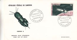 Espace - Vostok 6 - Caméroun - Lettre FDC De 1966 - Oblit Yaounde - Africa