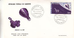 Espace - Gimini IV Et Rep - Cameroun - Lettre FDC De 1966 - Oblit Yaounde - Afrique