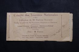 FRANCE - Carnet De Vignettes Souvenir De Guerre 1914 , état Moyen - L 63795 - Blokken & Postzegelboekjes