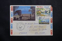 POLYNÉSIE - Enveloppe De Papeete Pour Toulon En 1966, Affranchissement Plaisant, Cachet D'Aviso Au Verso - L 63854 - Brieven En Documenten