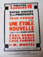 UNE ETOILE NOUVELLE , De Sacha Guitry   (origine  :La Petite Illustration,1925) - Auteurs Français