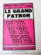 LE GRAND PATRON , D'André Pascal     (origine  :La Petite Illustration ,1931) : Dos ----> La Musique à Travers Les âges - Auteurs Français