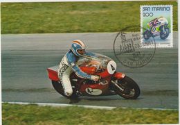 Carte-Maximum SAINT MARIN  N°Yvert 1029 (Grand Prix MOTOCYCLISTE) Obl Sp Ill 1981 - Lettres & Documents