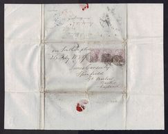 GB - LONDON/EGYPT 1859 SHIP MAIL ENTIRE - ...-1840 Voorlopers