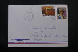 POLYNÉSIE - Affranchissement De Uturoa - Raiatea Sur Enveloppe Pour La France En 1987  - L 64047 - Covers & Documents