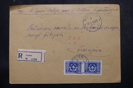 YOUGOSLAVIE - Enveloppe En Recommandé De Mostar Pour Sarajevo En 1949, Affranchissement Plaisant - L 64098 - Covers & Documents