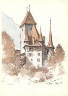 Schloss Spiez - Saridon Gegen Schmerzen "Roche" -   (10 X 15 Cm) - Spiez