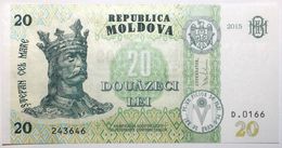 Moldavie - 20 Lei - 2015 - PICK 23a - NEUF - Moldavia