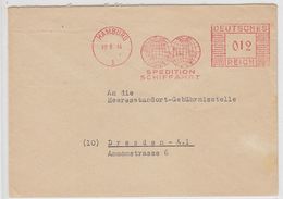 Deutsches Reich Brief Von Der Gräfin Irena-Rehbinder-Uddrich Mit AFS "Spedition-Schiffahrt" - Sudetenland