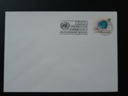 Développement Mondial PNUD Flamme Sur Lettre Postmark On Cover Nations Unies Geneve 1989 - Briefe U. Dokumente