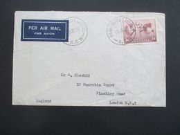 Australien 1937 Per Air Mail/ Luftpost  Stempel Parliament House N.S.W. Nach London Gesendet - Cartas & Documentos