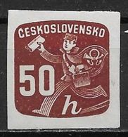 Czechoslovakia 1945. Scott #P34 (M) Newspaper Delivery Boy - Zeitungsmarken