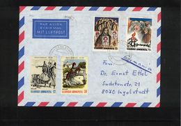 Greece 1982 Interesting Airmail Letter - Brieven En Documenten