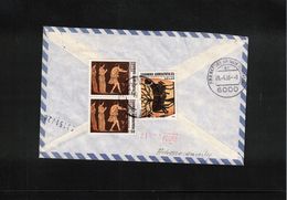 Greece 1985 Interesting Express Letter - Brieven En Documenten