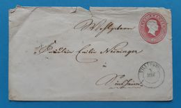 Baden, 1865, 3 Kreuzer - Interi Postali