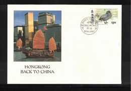 Hong Kong 1997 Hong Kong Back To China Interesting Letter - Covers & Documents
