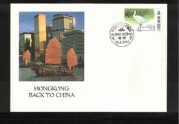 Hong Kong 1997 Hong Kong Back To China Interesting Letter - Covers & Documents