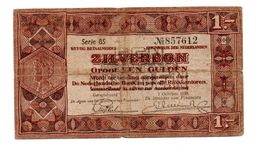 NEDERLAND ZILVERBON 1 GULDEN 1938 - 1 Gulden