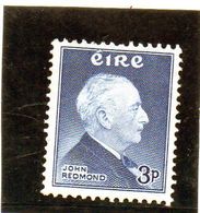 CG44 - 1957 Irlanda - John Redmond - Unused Stamps