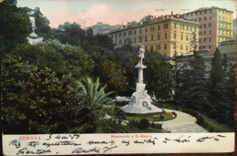 Cpa 1906, GENOVA, Monumento A G.Mazzini, éd Dr. Trenkler Co,ITALIE - Genova (Genoa)