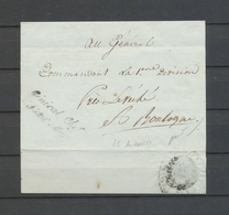 An 12 Lettre Général Chef/d'Etat Major Cursives Rares Camp De St OMER TB X5094 - Legerstempels (voor 1900)