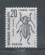 Insectes. Coléoptères. N°104 20c. Noir  N** YX104 - 1960-... Ungebraucht